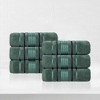 Zero Twist Cotton Solid and Jacquard Bathroom Towel Set by Blue Nile Mills - 2 of 4