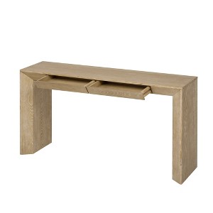 Bella Depot 60" Modern Farmhouse Console Table with 2 Concealed Drawers - 1 of 4