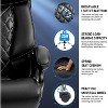 High Back Office Chair - Back Vibration Massage, Big and Tall Executive Desk Chair for Heavy People,Computer Chair Wide Spring Seat,Quiet Wheels - 4 of 4