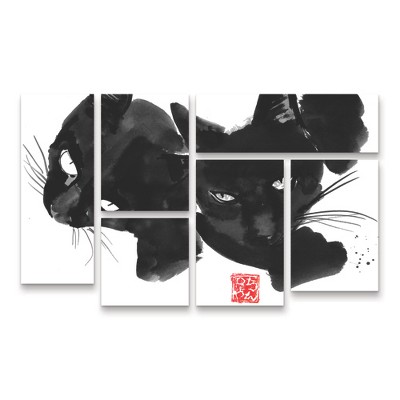 Trademark Fine Art Pechane Pom Wollie 3 Piece Panel Set Art
