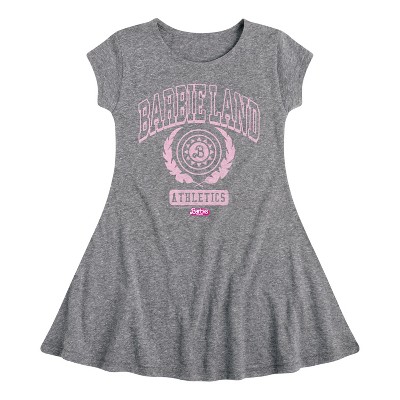 Girls' - Barbie - Barbie Land Athletics Fit & Flair Cap Sleeve Dress