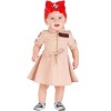 HalloweenCostumes.com 0-3 Months Girl Ghostbusters Girls Infant Dress Costume., Black/Red/Brown - 3 of 4
