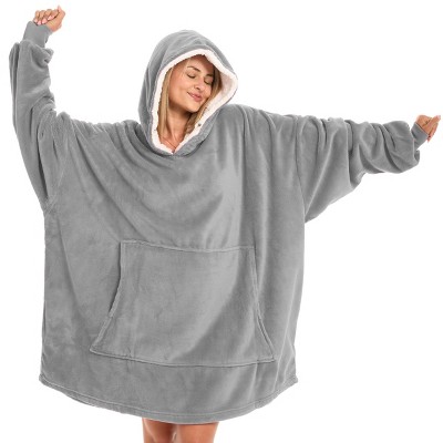 ADR Adult Wearable Blanket, Sweater Hoodie, Blanket with Sleeves for Men & Women Oversized Sweatshirt