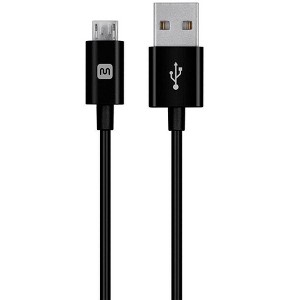 Monoprice USB-A to Micro B Cable - 3 Feet - Black, Polycarbonate Connector Heads, 2.4A, 22/30AWG - Select Series - 1 of 4