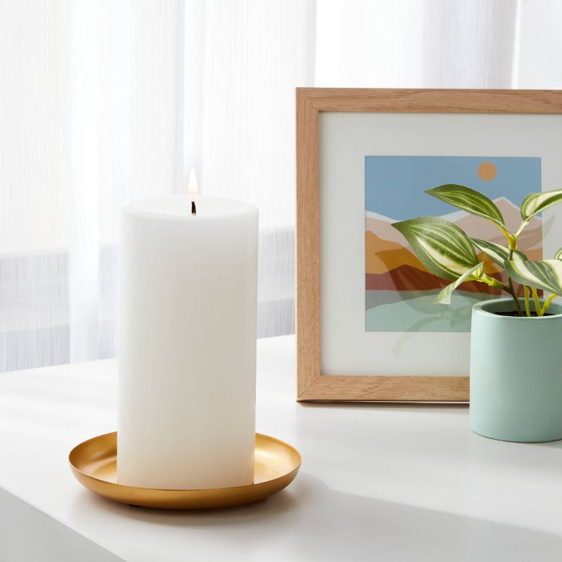 3&#34; x 6&#34; Unscented Pillar Candles White - Room Essentials&#8482;, 3 of 5