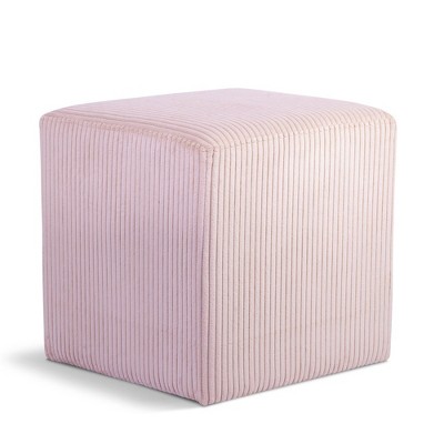 Meridian Furniture,Roy Microsuede Fabric Ottoman/Stool