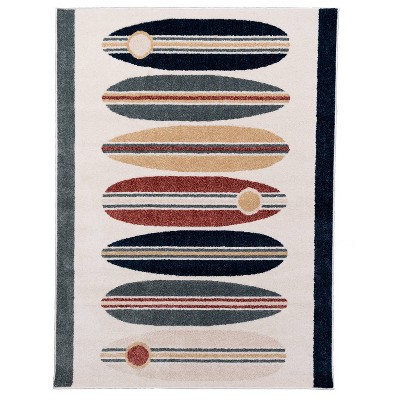 Orian Playroom Surfin White Rug