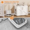 Whizmax Cat Litter Box Enclosure,Hidden Litter Box Furniture,Wooden Litter Box Enclosure Furniture,Indoor Cat House,Side End Table, TV Stand - 3 of 4