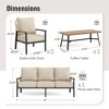 Captiva Designs 4pc Outdoor Woven Rope Patio Conversation Set with Armchairs for Poolside, Garden, and Backyard - 2 of 4
