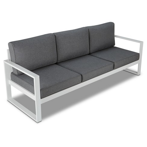 Metal patio deals couch