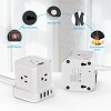 Cube Power Strips with Surge Protection 10ft Extension Cord with Multiple Outlets 5 AC + 3 USB + 1 USB-C Black Uncaged Ergonomics - 2 of 4