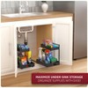 Sorbus 2-Tier Pull-Out Under Sink Organizer and Adhesive Tape - for Kitchen and Bathroom - 3 of 4