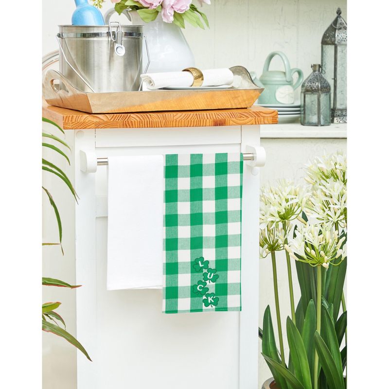 C&F Home Four Clover Check Cotton Kitchen Towel, 5 of 6