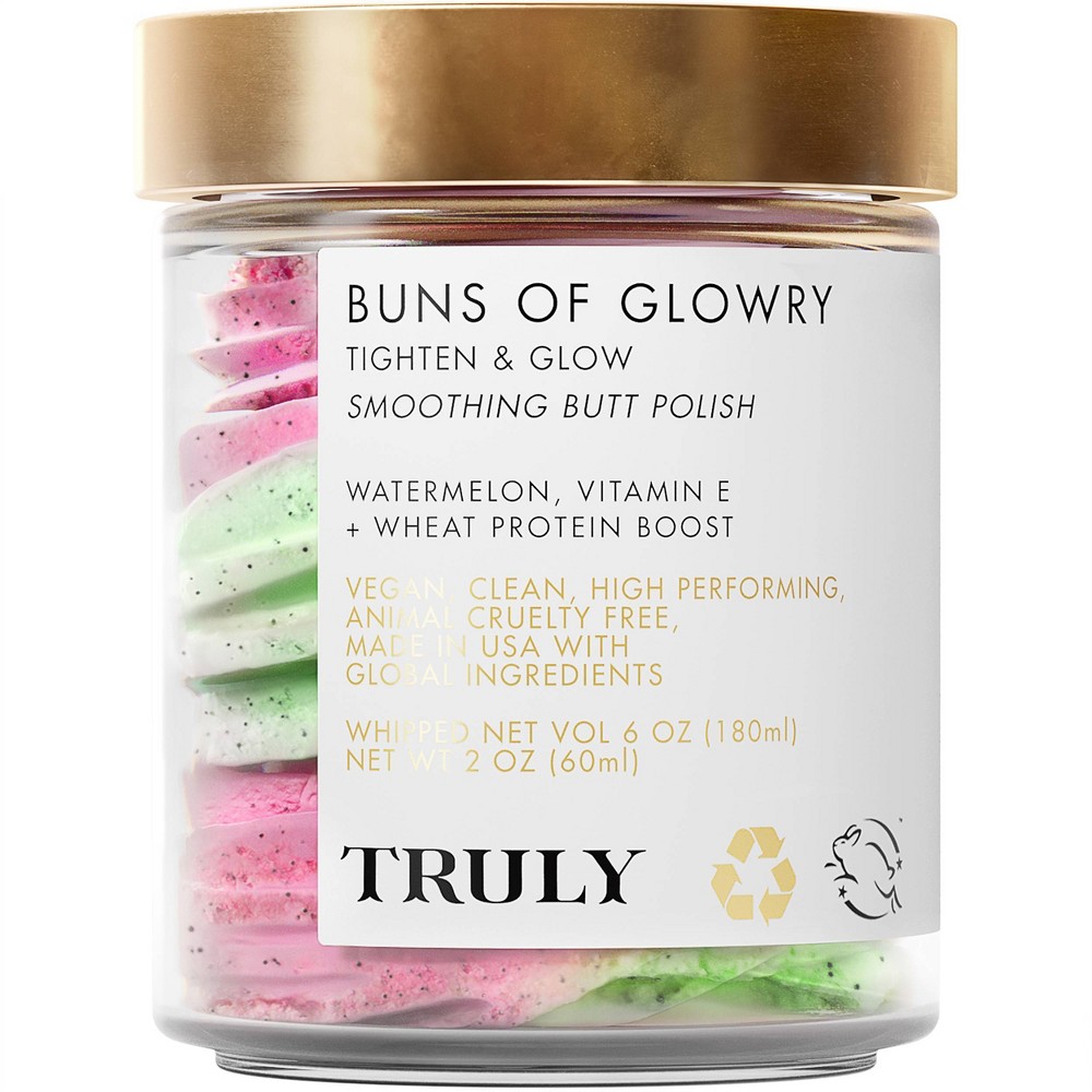 Photos - Cream / Lotion TRULY Buns Of Glowry Tighten ; Glow Smoothing Butt Polish - 2 oz - Ulta Be