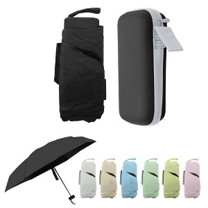 Unique Bargains Compact Umbrella with Storage Box 1 Set - 1 of 4