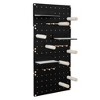 DOMETOUR Wall-Mounted Cat Shelves Floating Cat Tree on Pegboard with Sisal Scratching Posts, jumping Platforms, Hanging Poles, Black - 3 of 4