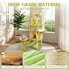 Kumasinova 71" Floral Tall Cat Tree with Hammock,Cat Tower with Scratching Post,Modern Cat Tree for Indoor Cats Large Adult,Cute Cat Tree Tower - 3 of 4