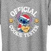 Women's - Lilo and Stitch - Christmas Official Cookie Tester Short Sleeve Graphic T-Shirt - 2 of 4