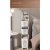 Racxily Stitched Laundry Basket Household Dirty Clothes Storage Basket Bathroom Partition Floor to Floor Shelf Narrow - 2 of 4