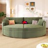 Corduroy Upholstered Double Chaise Lounge Sofa, Oversized Chaise Lounge Sofa with USB Ports for Living Room, Modern Chaise Lounge Sofa-Koiai - 2 of 4