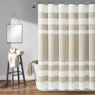 Cape Cod Stripe Yarn Dyed Cotton Shower Curtain - Lush Décor : Target