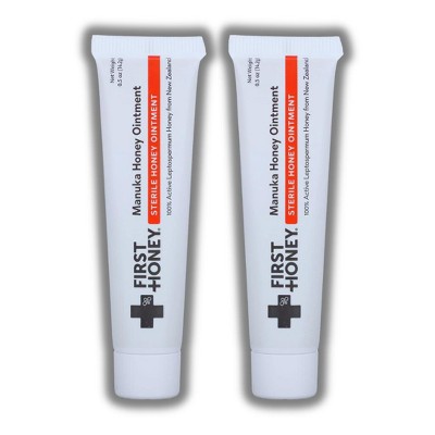 First Honey Manuka Wound Ointment (0.5 oz ) | | Fast Relief & Skin Repair | Manuka Honey from New Zealand Antibiotic - (PACK OF 2)