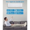 4000 BTU Ductless Mini Split Air Conditioner and Heat Pump with 23 SEER2, Smart Control, Self-Cleaning for Rooms Up to 1500 Sq. Ft - 3 of 4