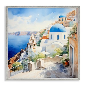 Stupell Industries Santorini City Landscape, 24" x 24" - 1 of 4