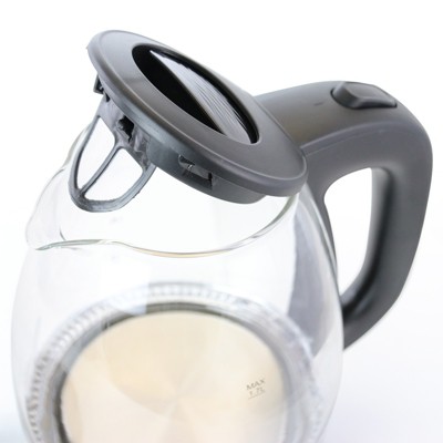 Better Chef 1.7L Cordless Glass Electric Kettle with LED Light