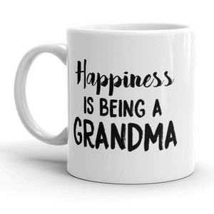 Crazy Dog T-Shirts Happiness Is Being A Grandma Mug Cute Grandmother Coffee Cup - 11oz - 1 of 4