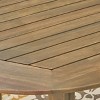 CAVINAS 71 Inch Rectangle Patio Table,Outdoor Dining Table with Acacia Wood Legs,Patio Dining Table for 6 - 4 of 4