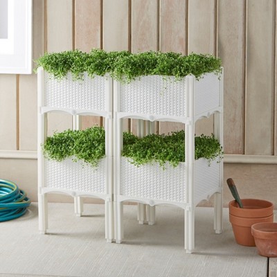 BrylaneHome Interchangeable Raised Planters — Set Of 4