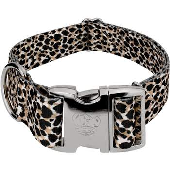 Country Brook Petz 1 1/2 Inch Premium Cheetah Dog Collar