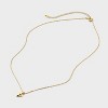 14K Gold Plated Small Polished Initial Pendant Necklace - A New Day™ Gold - 3 of 4