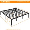 Yaheetech Metal Platform Bed Frame with Heavy Duty Steel Slat Support - 3 of 4