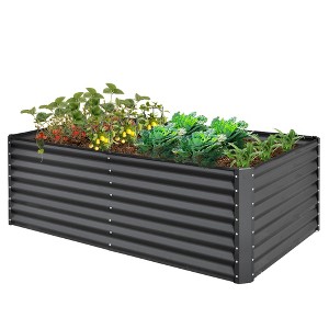 CLIHOME 6x3x2Ft Outdoor Galvanized Raised Garden Bed, Large Metal Garden Flowerpot Box - 1 of 4