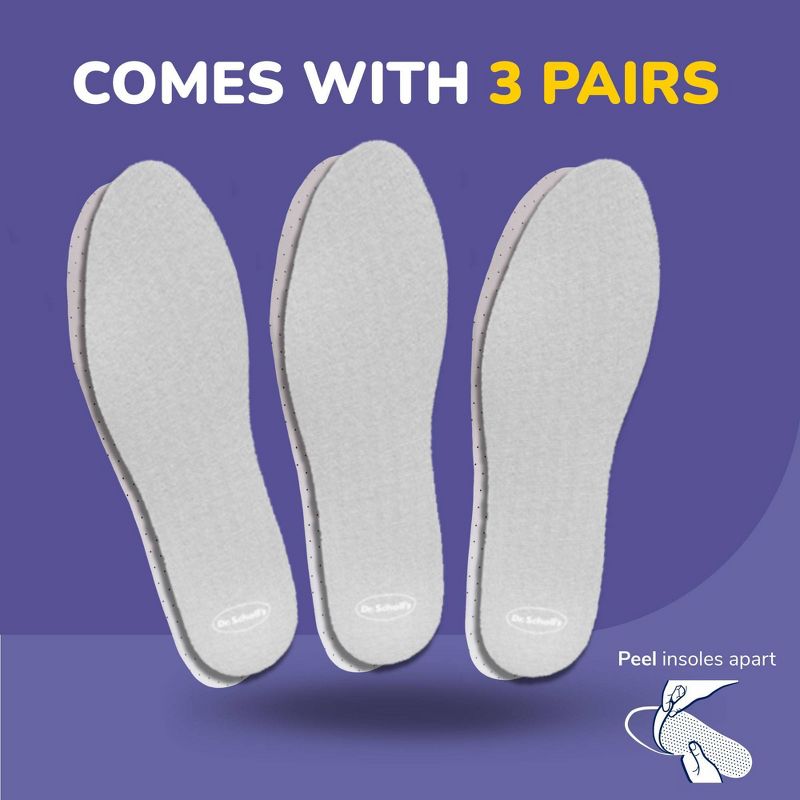 Dr. Scholl&#39;s Sockless Comfort Insoles - 3 Pair, 4 of 11