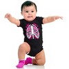 Halloween Skeleton Rib Cage Hearts Baby Bodysuit Jumper Girls Brisco Brands - 4 of 4