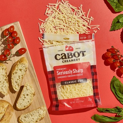 Cabot Seriously Sharp Shreds Cheddar Cheese - 8oz