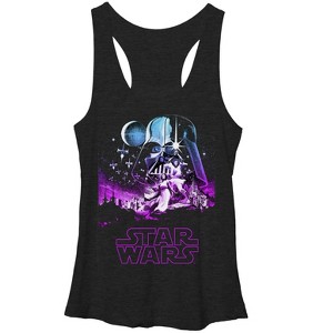 Women's Star Wars Epic Artwork Racerback Tank Top - 1 of 3