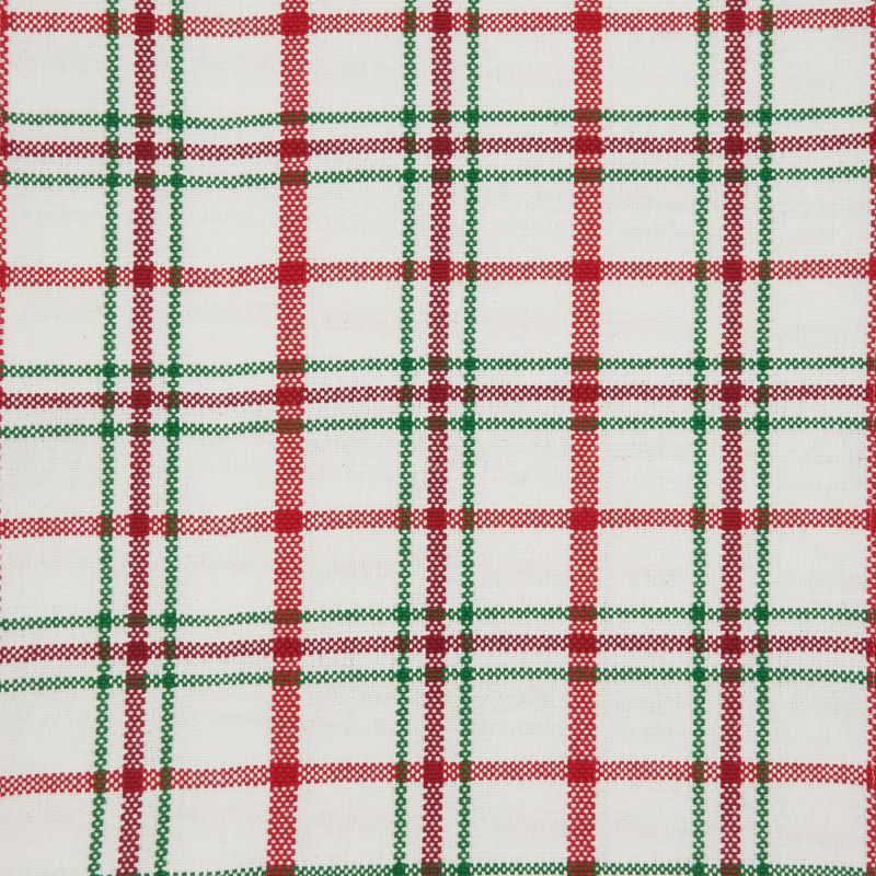 Saro Lifestyle Plaid Tablecloth, Red/Green, 70" x 70", 3 of 6