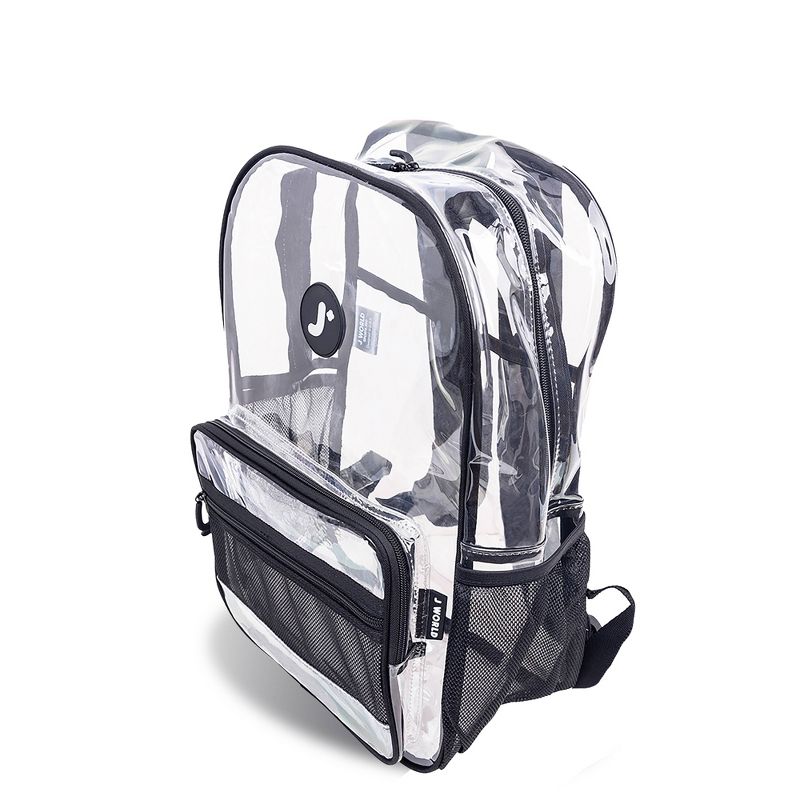 JWorld Clear Transparent Tpu 17&#34; Backpack - All Clear: Durable TPU, Water-Resistant, for School, Stadium, Concerts, Up to 16&#34; Laptop Sleeve, 3 of 11