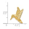 Black Bow Jewelry 14k Yellow Gold Hummingbird Slide Pendant - 4 of 4