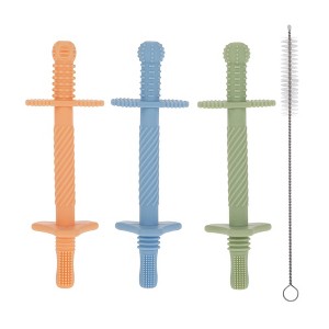 Nuby Teething Tube - Boy - 3pk - 1 of 4