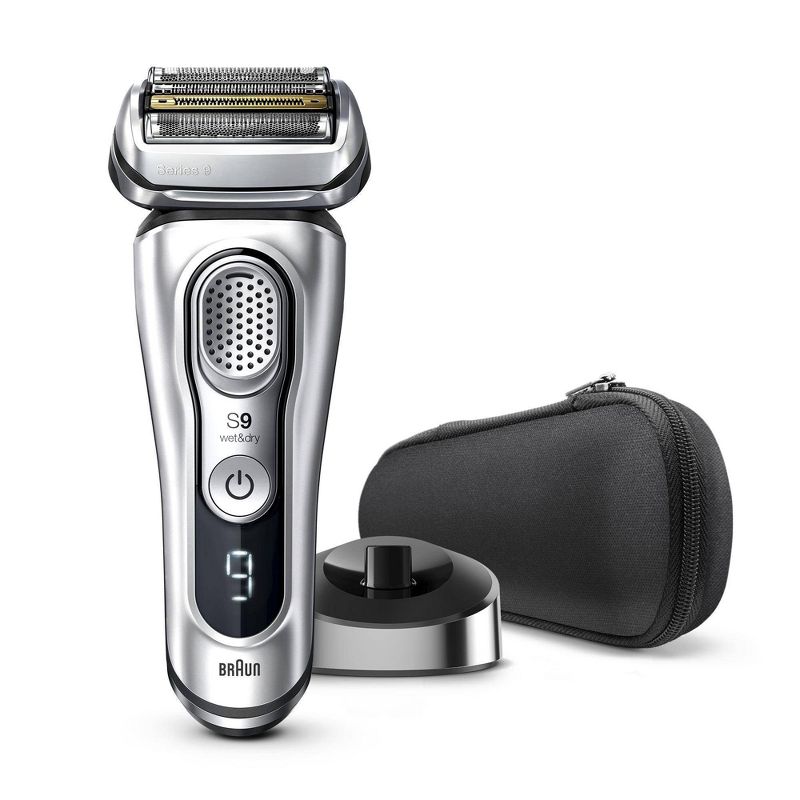 Braun Series 9-9330s Men&#39;s Rechargeable Wet &#38; Dry Electric Foil Shaver with Stand, 3 of 8