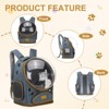 Unique Bargains Pet Portable Travel Backpack for Small Pet with Transparent Cover 1 Pc - 4 of 4