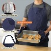OPUX Chef Apron for Adults, Kitchen Textiles with Pockets, Large Unisex Canvas Wearable Cloth for Cooking Grilling BBQ Baking - 2 of 4