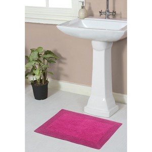 Home Weavers Luxury Collection 100% Cotton Tufted Bathroom Rug, Non-Slip Latex Bath Rug - 1 of 4