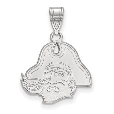 Black Bow Jewelry Sterling Silver East Carolina Pirates NCAA Medium Pendant