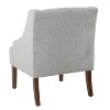 Classic Solid Swoop Arm Accent Chair - Homepop - 4 of 4